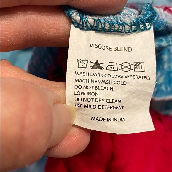 AYASYA BOHO Vibrant Color Intricate Patterns Tropical Gypsy Size Small / Medium - Picture 10 of 12